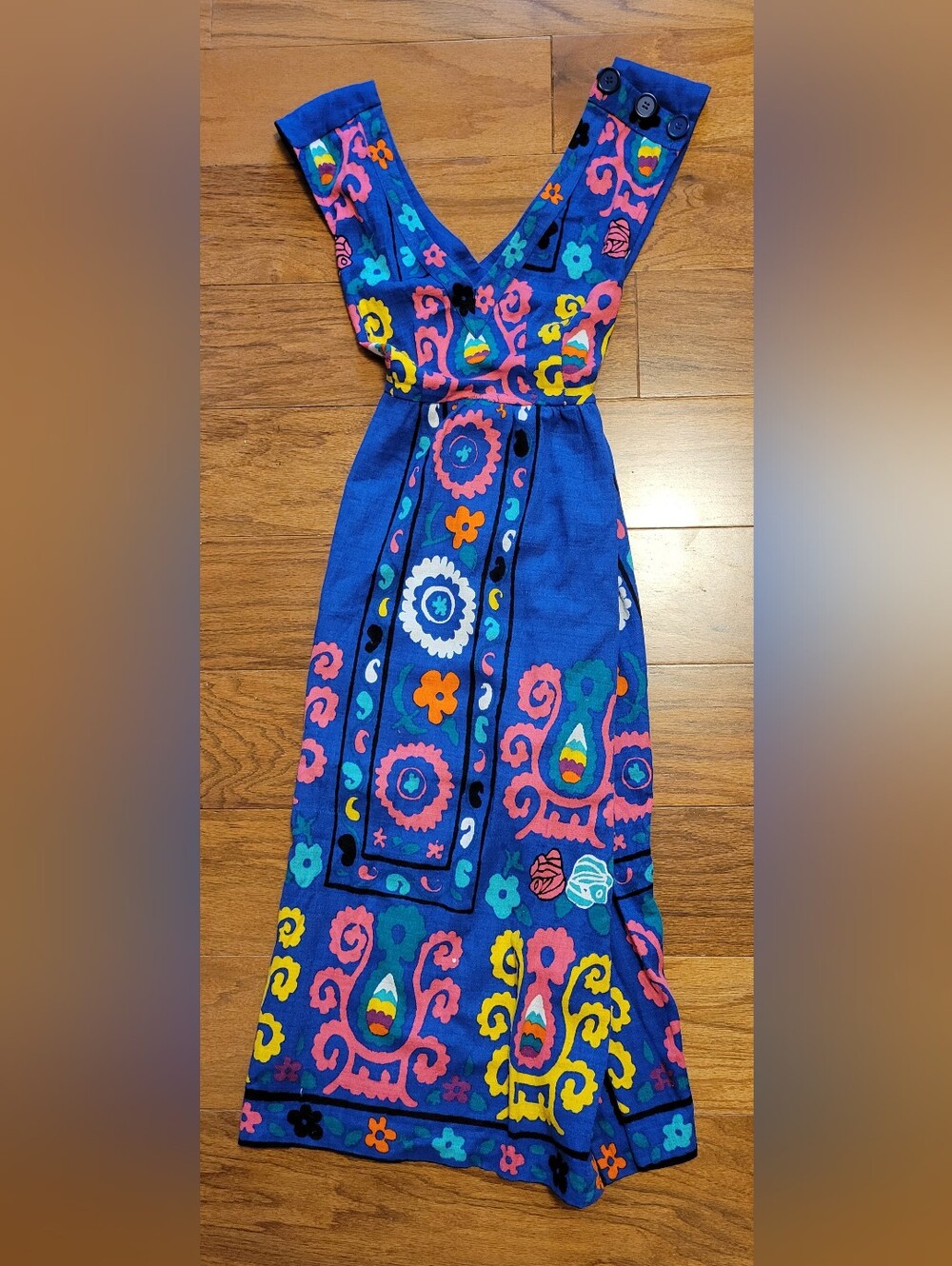 Kate Spade NY Blue Medallion Sundress 0 LOOSENED THREADS
